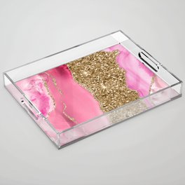 Agate Glitter Dazzle Texture 15 Acrylic Tray