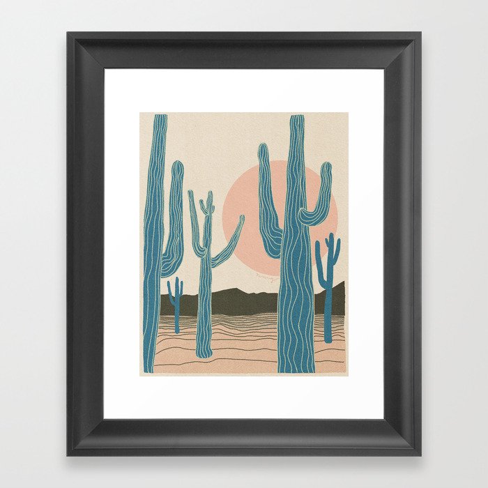 Desert Day Dreaming Framed Art Print