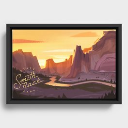 Smith Rock State Park Framed Canvas