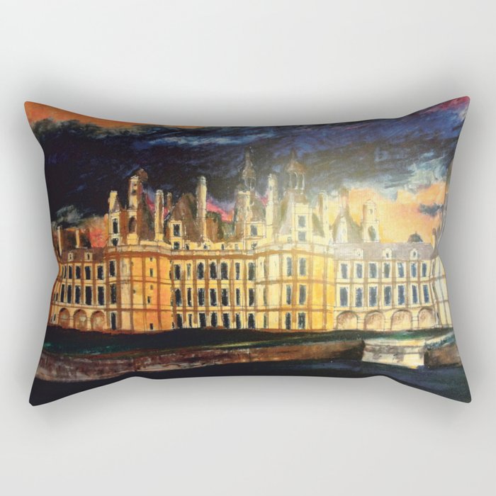 Chambord Chateau – Romantic France Rectangular Pillow