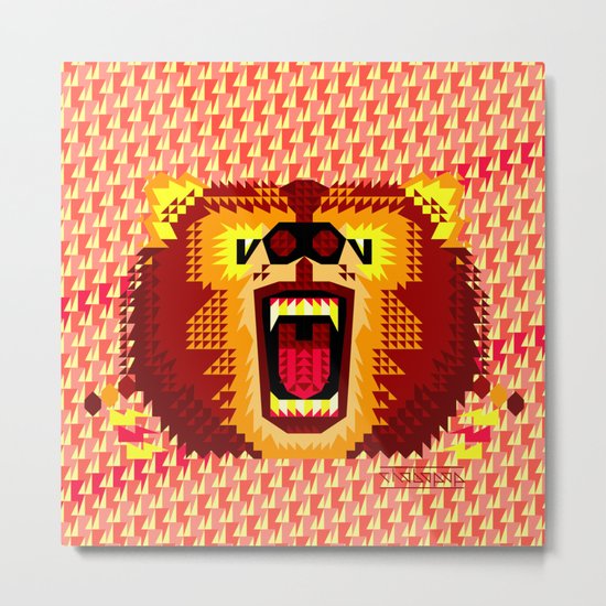 Geometric Bear 2012 Metal Print