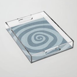 boho hypnosis - blue Acrylic Tray