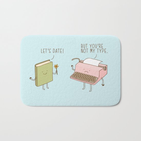 unrequited love Bath Mat