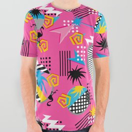 80s Fab Pattern 003 All Over Graphic Tee