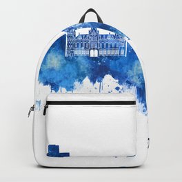 Ghent Belgium Skyline Blue Backpack