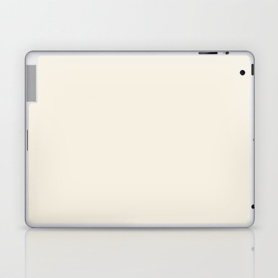 Off White Single Solid Color Coordinates with PPG White Chip PPG15-06 Down To Earth Collection Laptop & iPad Skin