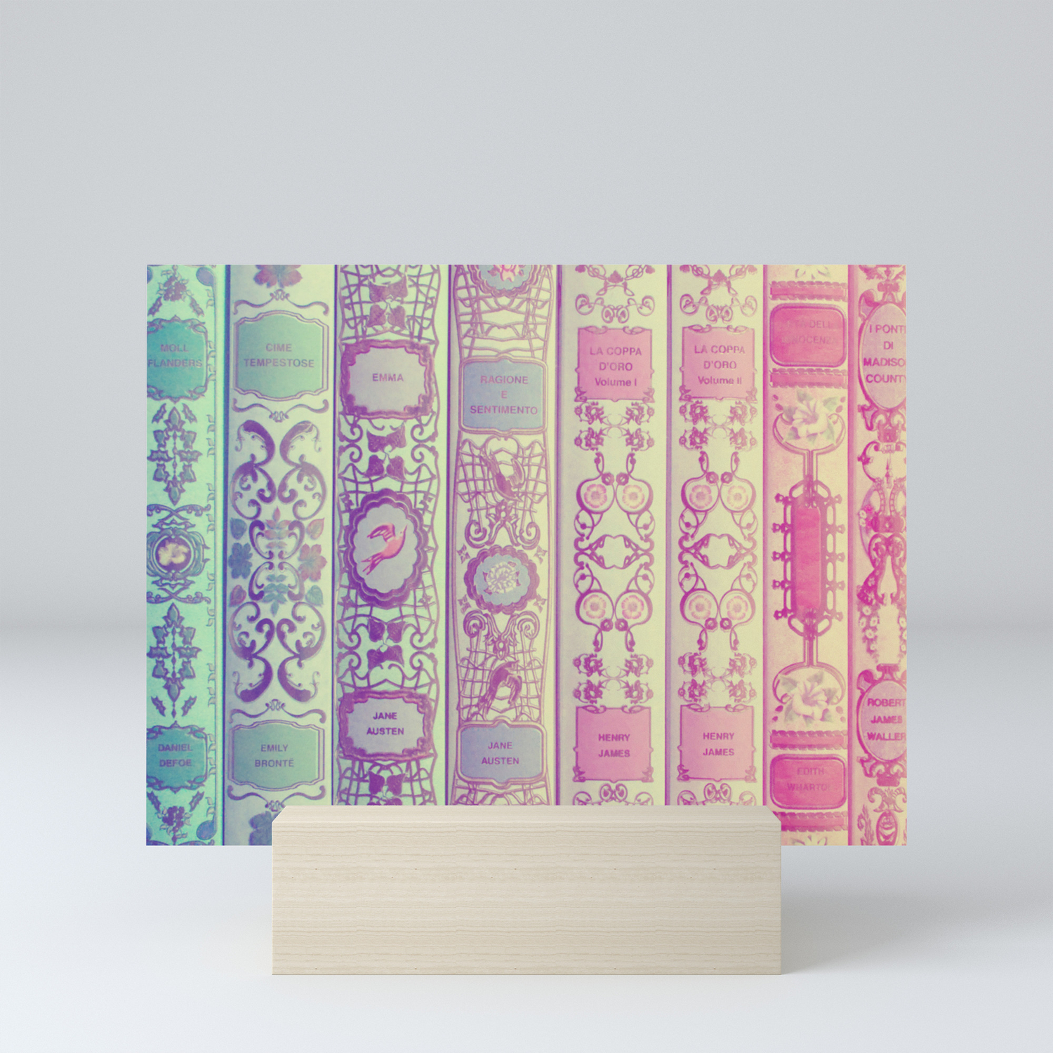 Pattern Books Mini Art Print By Dollmadeinjapan Society6