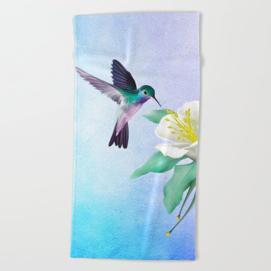 hummingbird. Beach Towel