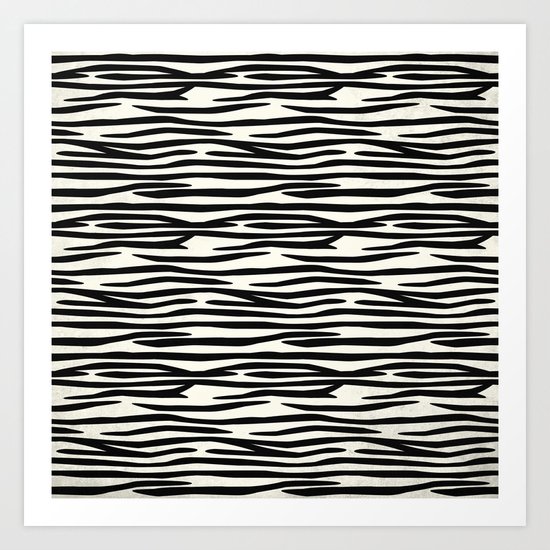 Zebra Stripes Art Print
