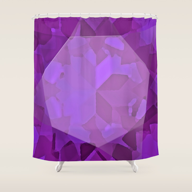 Amethyst Gemstone Shower Curtain By Featuredinteriors Society6
