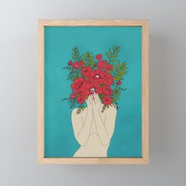 Blooming Red Framed Mini Art Print