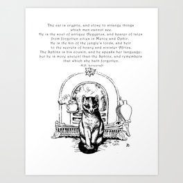 The Cat is Cryptic Art Print