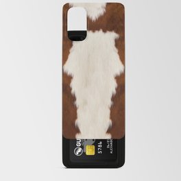 Faux Cowhide With White Spot Android Card Case