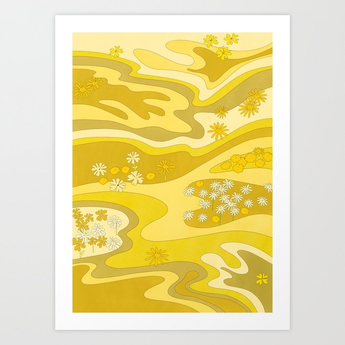 Yellow Garden Art Print