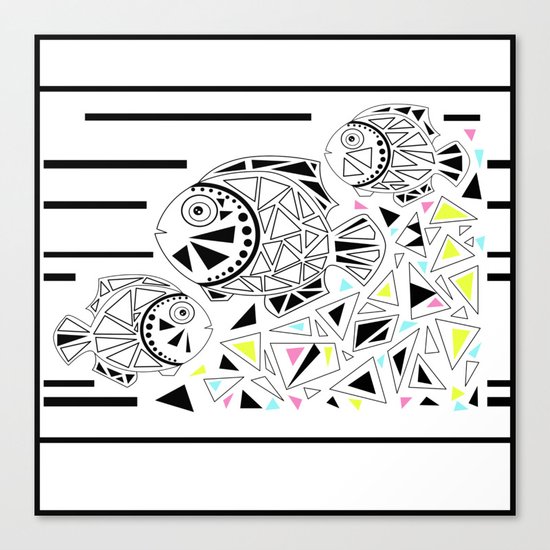 Marine fish . Canvas Print