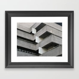 brutalist angles - national theatre london Framed Art Print