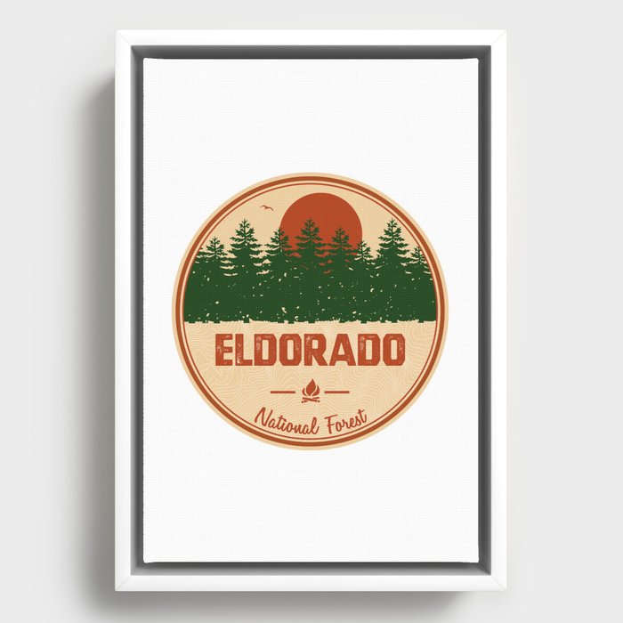 Eldorado National Forest Framed Canvas