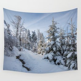 Owl Mountains in winter Wall Tapestry