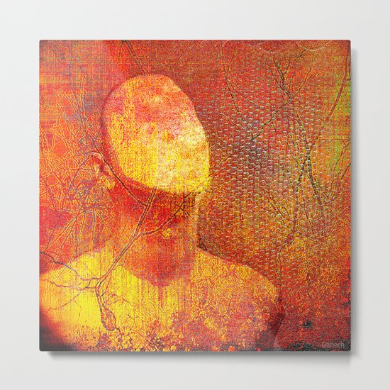 The faceless man Metal Print
