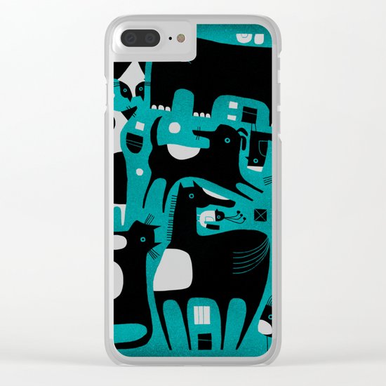ANIMAL PATTERN Clear iPhone Case