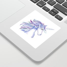 Purple Unicorn Sticker
