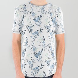 Romantic Floral II All Over Graphic Tee