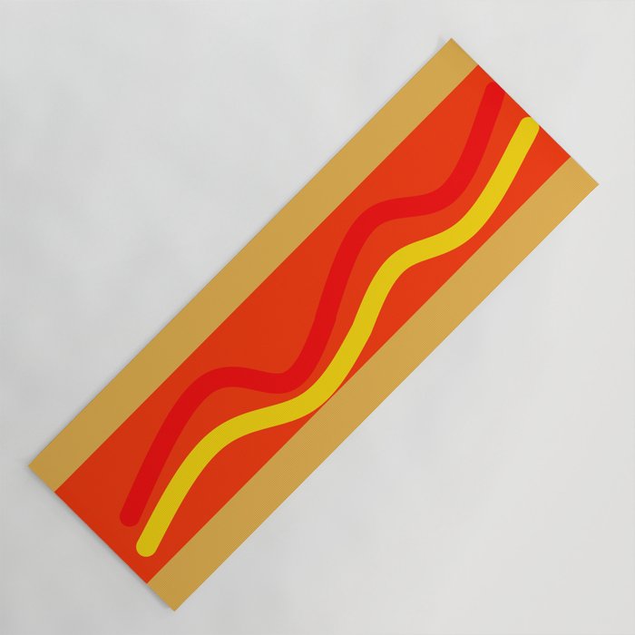 Abstract hot dog Yoga Mat