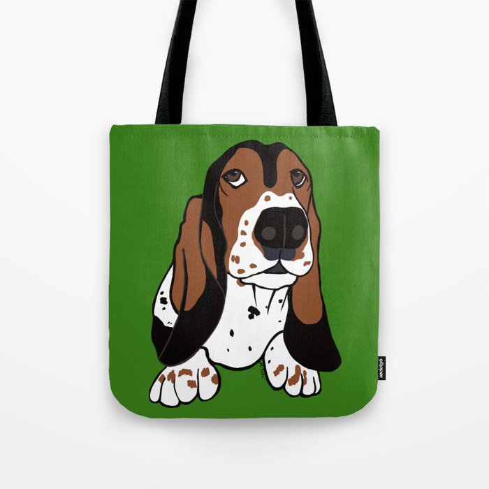Basset Hound Tote Bag | Drawing, Basset-hound, Hound-dog, Basset-hound-dog
