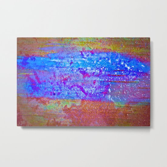 Blue Rust Metal Print