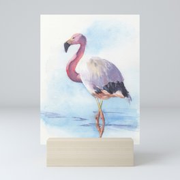 Feathered Flamingo Mini Art Print