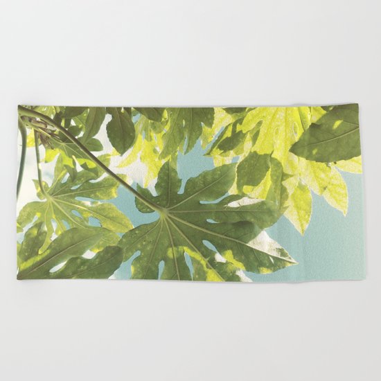 Fig Leaves Beach Towel
