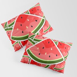 Tropical Watermelon Pattern Pillow Sham
