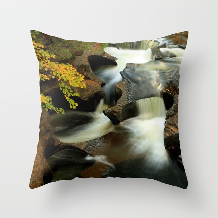Fall from the Bridge Throw Pillow