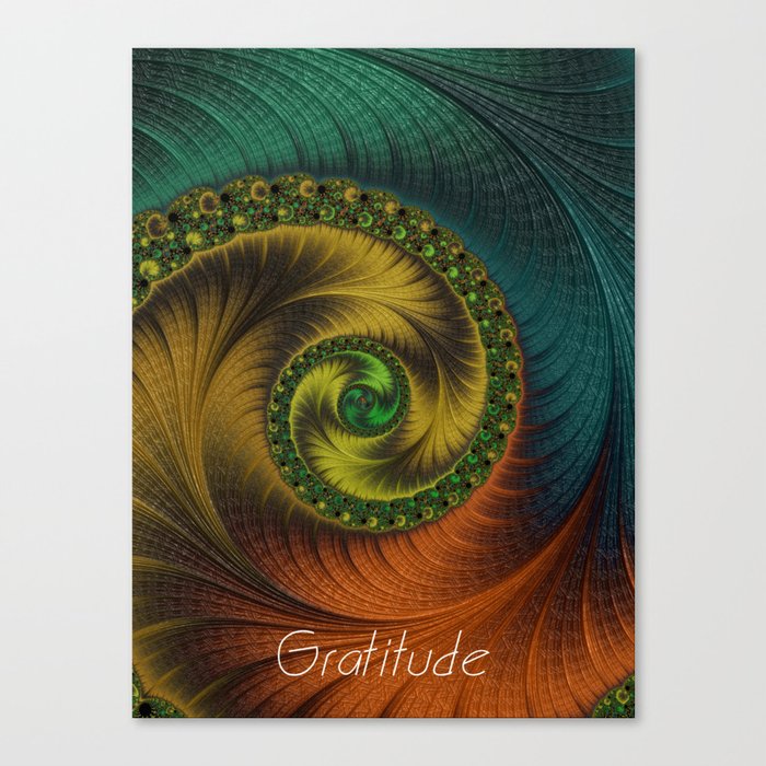 Gratitude Card #5 Canvas Print