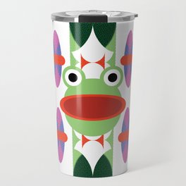 Surprised Frog Casino Print Travel Mug