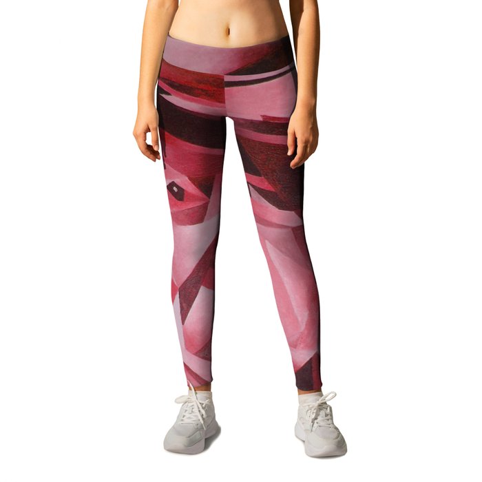 Cubist Portrait of Pablo Picasso: The Rose Period Leggings by