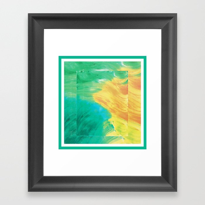 Currents and Flows Framed Art Print | Painting, Oil, Abstract