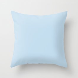 Dunn and Edwards 2019 Curated Colors Island View (Pastel Baby Blue) DE5848 Solid Color Throw Pillow