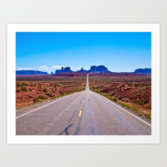 That Endless Road Art Print
