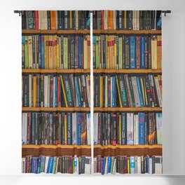 Bookshelf Books Library Bookworm Reading Pattern Blackout Curtain