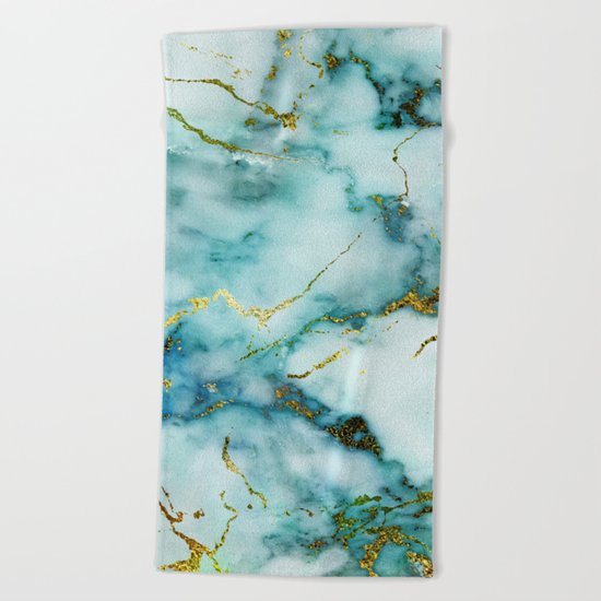 Marble Effect #1 Beach Towel