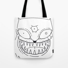 Puzz Impolite Angry Cat T-shirt Tote Bag
