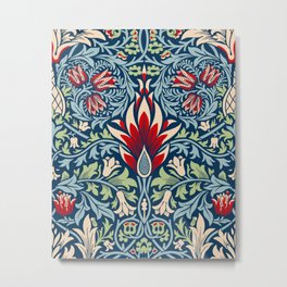 William Morris Snakeshead Floral Design Metal Print