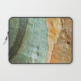 Eucalyptus Tree Bark Wood Abstract Colorful Texture Macro Laptop Sleeve