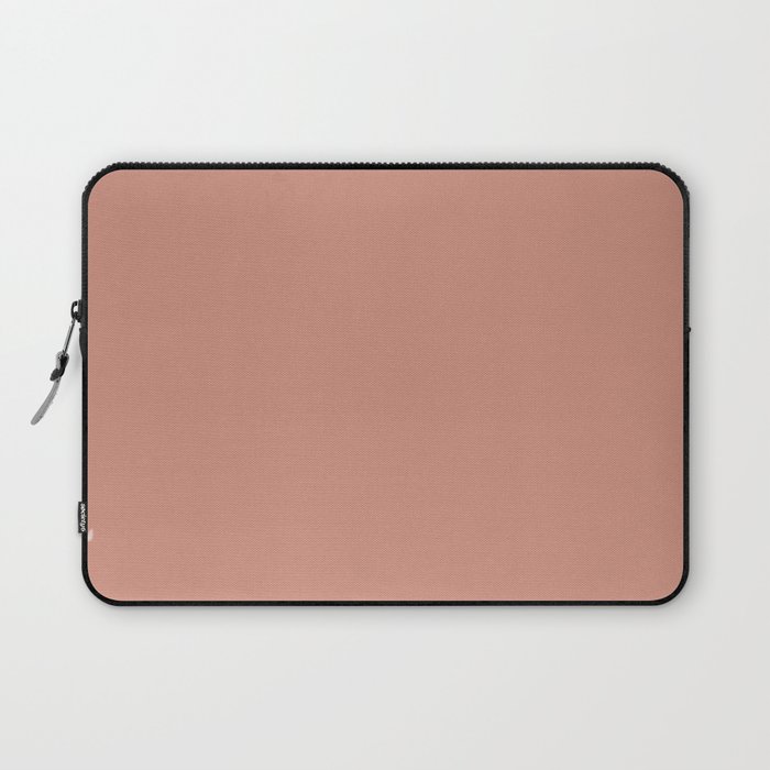 BEAUTY COPPER solid color. Rose tan pastel color plain pattern  Laptop Sleeve