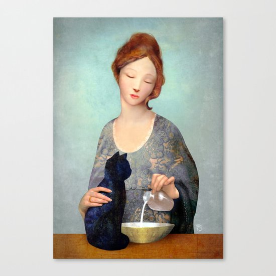 The Black Cat Canvas Print