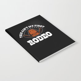 Rodeo Western Cowboy Wild West Retro Horse Notebook