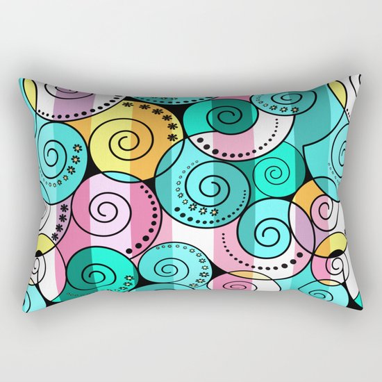 Abstraction. Bright colorful pattern. Rectangular Pillow