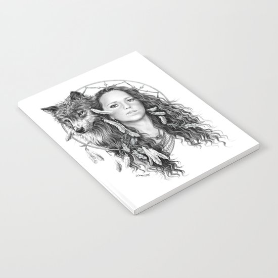 Heather / Black & white Notebook