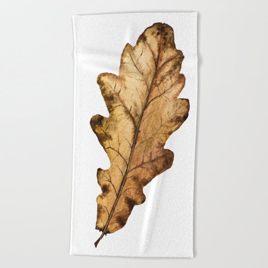 Autumn Leaf 01 Beach Towel